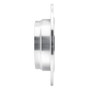 R1 01-03 Acura CL Rear Right Drilled & Slotted Silver Brake Rotor