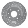 R1 86-88 Mazda RX-7 Rear Left Drilled & Slotted Silver Brake Rotor