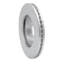R1 99-04 Acura RL Front Right Drilled & Slotted Silver Brake Rotor