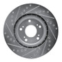 R1 97-05 Acura NSX Rear Right Drilled & Slotted Silver Brake Rotor