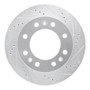 R1 06-11 Cadillac DTS Front Right Drilled & Slotted Silver Brake Rotor
