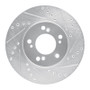 R1 93-95 Acura Legend Front Right Drilled & Slotted Silver Brake Rotor
