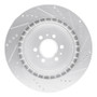 R1 04-11 Cadillac CTS Rear Left Drilled & Slotted Silver Brake Rotor