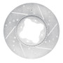 R1 92-98 Acura Vigor Front Left Drilled & Slotted Silver Brake Rotor