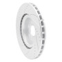 R1 04-11 Cadillac CTS Front Right Drilled & Slotted Silver Brake Rotor