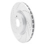 R1 04-11 Cadillac STS Front Left Drilled & Slotted Silver Brake Rotor
