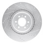 R1 04-11 Cadillac STS Front Left Drilled & Slotted Silver Brake Rotor