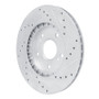 R1 91-96 Acura NSX Rear Left Drilled & Slotted Silver Brake Rotor
