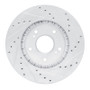 R1 91-96 Acura NSX Rear Left Drilled & Slotted Silver Brake Rotor
