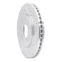 R1 91-96 Acura NSX Front Right Drilled & Slotted Silver Brake Rotor