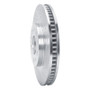 R1 03-07 Cadillac CTS Front Right Drilled & Slotted Silver Brake Rotor