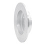 R1 87-90 Acura Legend Rear Right Drilled & Slotted Silver Brake Rotor