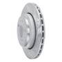 R1 14-16 Maserati Ghibli Rear Right Drilled & Slotted Silver Brake Rotor