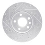 R1 96-00 Volkswagen EuroVan Front Right Drilled & Slotted Silver Brake Rotor