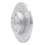 R1 96-00 Volkswagen EuroVan Front Right Drilled & Slotted Silver Brake Rotor