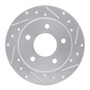 R1 86-92 Buick Reatta Rear Right Drilled & Slotted Silver Brake Rotor