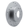 R1 20-25 Buick Encore GX Rear Right Drilled & Slotted Silver Brake Rotor