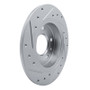 R1 20-25 Buick Encore GX Rear Right Drilled & Slotted Silver Brake Rotor