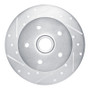 R1 86-91 Volkswagen Vanagon Front Left Drilled & Slotted Silver Brake Rotor