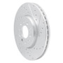 R1 16-21 Buick LaCrosse Front Right Drilled & Slotted Silver Brake Rotor
