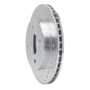 R1 95-04 Ford CONTOUR Rear Left Drilled & Slotted Silver Brake Rotor