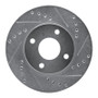 R1 95-04 Ford CONTOUR Front Right Drilled & Slotted Silver Brake Rotor