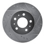R1 95-97 Ford Crown Victoria Front Left Drilled & Slotted Silver Brake Rotor