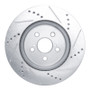 R1 19-25 Toyota Corolla (Mexico) Front Left Drilled & Slotted Silver Brake Rotor