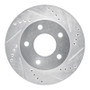 R1 83-96 Buick Reatta Front Right Drilled & Slotted Silver Brake Rotor