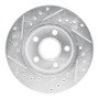 R1 80-89 Buick SKYLARK Front Right Drilled & Slotted Silver Brake Rotor