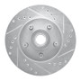 R1 79-91 Ford LTD Crown Victoria Front Right Drilled & Slotted Silver Brake Rotor