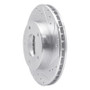 R1 77-80 Buick LeSabre Rear Right Drilled & Slotted Silver Brake Rotor