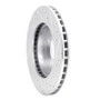 R1 77-80 Buick LeSabre Rear Left Drilled & Slotted Silver Brake Rotor