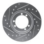 R1 92-04 Hummer H1 Rear Right Front Right Drilled & Slotted Silver Brake Rotor