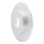 R1 03-05 Lincoln AVIATOR Rear Right Drilled & Slotted Silver Brake Rotor
