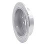 R1 10-20 Lexus RX450h Rear Right Drilled & Slotted Silver Brake Rotor
