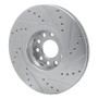 R1 02-05 Volkswagen Passat (USA/Canada) Front Left Drilled & Slotted Silver Brake Rotor
