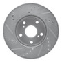 R1 05-15 Toyota Tacoma Front Right Drilled & Slotted Silver Brake Rotor