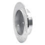 R1 04-05 Toyota RAV4 Rear Right Drilled & Slotted Silver Brake Rotor