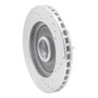 R1 84-87 Lincoln Mark VII Front Left Drilled & Slotted Silver Brake Rotor