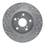 R1 96-03 Toyota RAV4 Front Left Drilled & Slotted Silver Brake Rotor