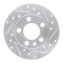 R1 98-24 Audi A1 (Mexico) Rear Right Drilled & Slotted Silver Brake Rotor