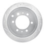 R1 93-97 Lexus LX450 Rear Left Drilled & Slotted Silver Brake Rotor