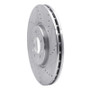 R1 14-25 Alfa Romeo Tonale Front Right Drilled & Slotted Silver Brake Rotor
