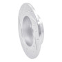 R1 96-05 Audi A4 Quattro Rear Right Drilled & Slotted Silver Brake Rotor