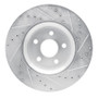 R1 11-25 Dodge Durango Front Left Drilled & Slotted Silver Brake Rotor