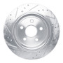 R1 11-25 Dodge Durango Rear Right Drilled & Slotted Silver Brake Rotor