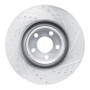 R1 22-25 Ford Maverick Front Left Drilled & Slotted Silver Brake Rotor