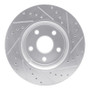R1 11-22 Dodge Durango Front Left Drilled & Slotted Silver Brake Rotor