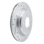 R1 21-25 Ford F-150 4WD Rear Right Drilled & Slotted Silver Brake Rotor